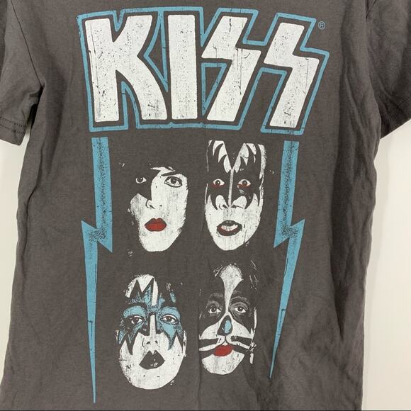 KISS Graphic Band Tee Gray Size Small 100% Cotton - Picture 5 of 5